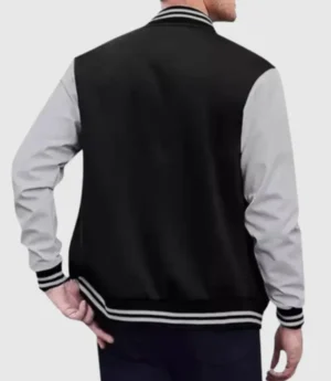 Black And Grey Bomber Jacket