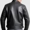 Mens Quilted Leather Jacket