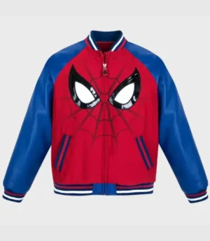 90s Spider Man Varsity Jacket