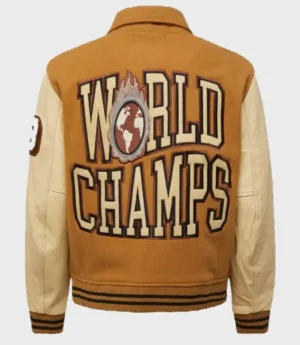 Homme Femme World Champs Brown Varsity Jacket