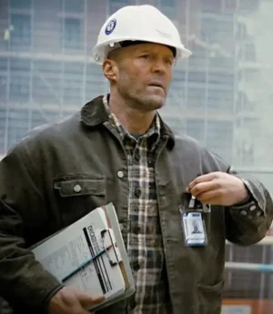 Jason Statham A Working Man 2025 Levon Cade Grey Cotton Jacket