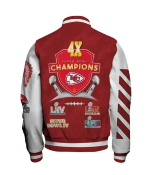 Kansas City Chiefs 4x Champions Design Bomber Jacket