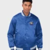 NBA All Star Game Starter Royal Satin Varsity Jacket