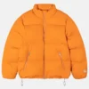 Orange Stussy Puffer Jacket