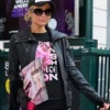 Paris Hilton Infinite Icon Leather Jacket Black