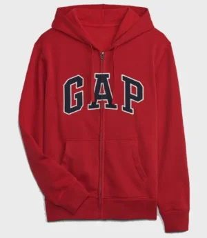 Red Gap Logo Zip Hoodie Unisex