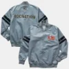 Roc Nation Gray Super Bowl LIX Full Snap Satin Jacket