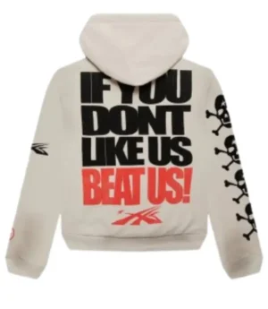 Unisex If You Don’t Like Us Beat Us Cotton Hoodie Off White